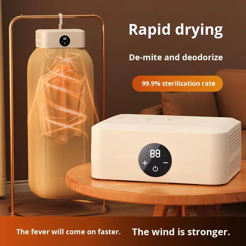 High Quality Foldable Portable Clothes Dryer Travel Small/Compact Drying Machine for Apartment, RV, Travel